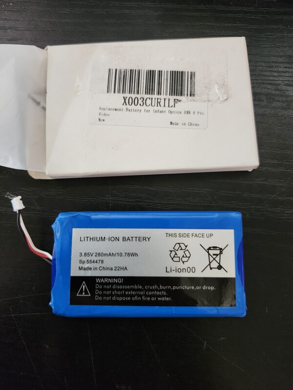 Replacement for Infant Optics DXR-8 Pro Battery Sp 554478 3.85V 2800mAh Lithium Ion Battery (Not Compatible with DXR-8 Baby Monitor) | EZ Auction