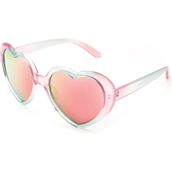 FEISEDY Polarized Heart Shaped Sunglasses Oversized Vintage Fashion Love Eyeglasses for Women UV400 B2337 | EZ Auction