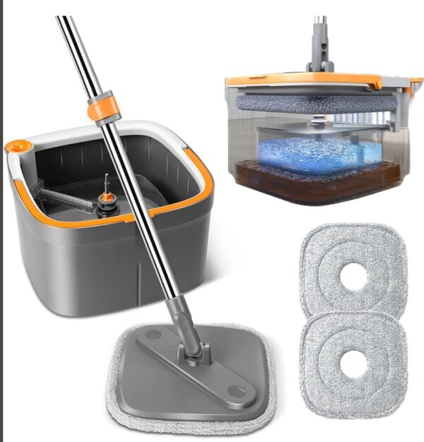 Sistema Joybos Easy Washing Square Spin Mop & Bucket with 4 Recargas | EZ Auction