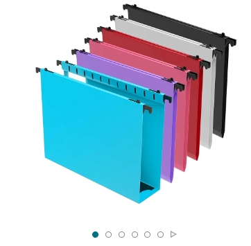 1InTheOffice Plastic File Folders, Poly File Folders Folder Organizer - View #13