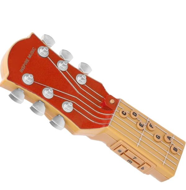 Air Guitar Pocket Guitar Chord Practice Tool Guitar Trainer Neck Tool Infrared Induction Simulation 7 Chords Portable Toy for Kids Trainer Beginner(red) | EZ Auction