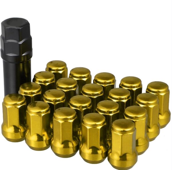 *** MISSING ACCESSORIES *** Muteki 32902Z Wheel Mate Muteki SR48 Open End Locking Lug Nut Set of 4 - Gold Chrome | EZ Auction