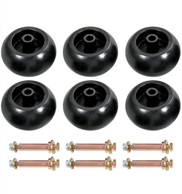 6Pcs Lawn Mower Anti Scalp Deck Wheel Kit Compatible with Bad Boy 022-5234-98 Exmark 103-3168 103-4051 103-7263 1-603299 & Many Bore 5/8” Wheel Size | EZ Auction