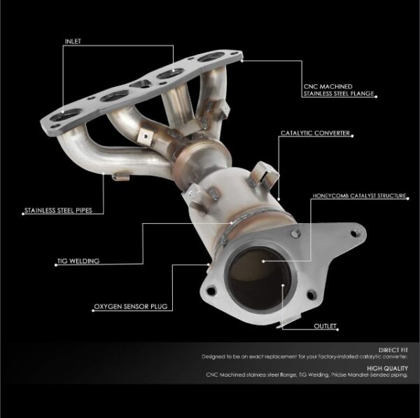 *USED*Auto Dynasty Factory Style Front Catalytic Converter Exhaust Manifold Compatible with Nissan Altima 2.5L 2007-2012, Stainless Steel | EZ Auction