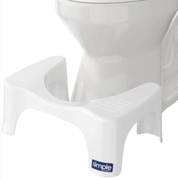 Squatty Potty Simple Bathroom Toilet Stool, White | EZ Auction