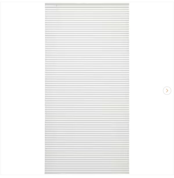 White Cordless 1 in. Vinyl Mini Blind - 31 in. W x 72 in. L | EZ Auction