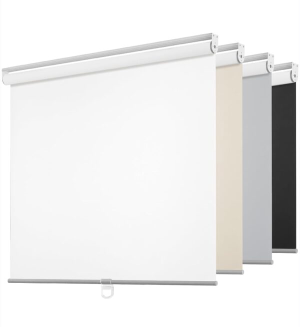 ChrisDowa Cordless Free-Stop 100% Blackout Blinds for Windows, Roller Windows Shades with Thermal Insulated, UV Protection Fabric for Living Room, Office and Home. Easy to Install.White,20" W X 72" H | EZ Auction