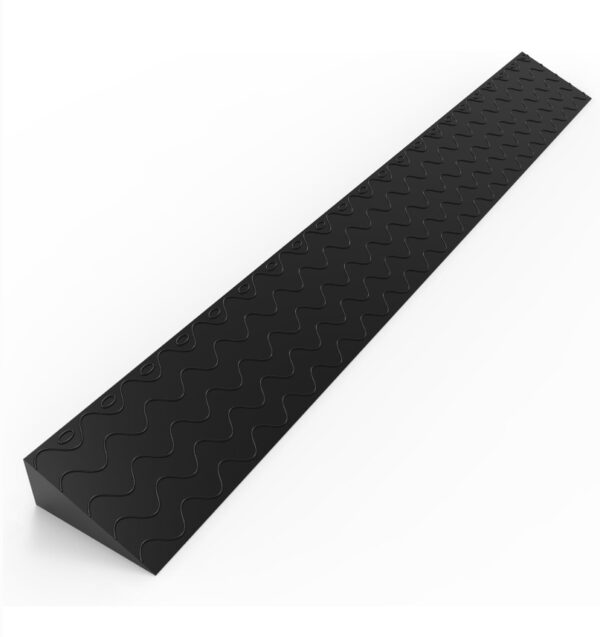 Henka 2" Rise Threshold Ramps for Doorways, Wheelchair Ramp for Home Steps, Door Threshold Ramp with Anti-Slip Surface (Color: Black, Size: 39x4.72x2in) | EZ Auction