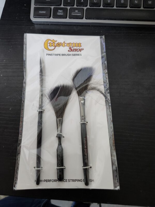 Custom Shop Starter Pinstriping Brush Kit (Sword #00, Scroll #1 & Long Liner - #00) One of Each All 3 Brush Styles - High Performance Striping Brushes | EZ Auction