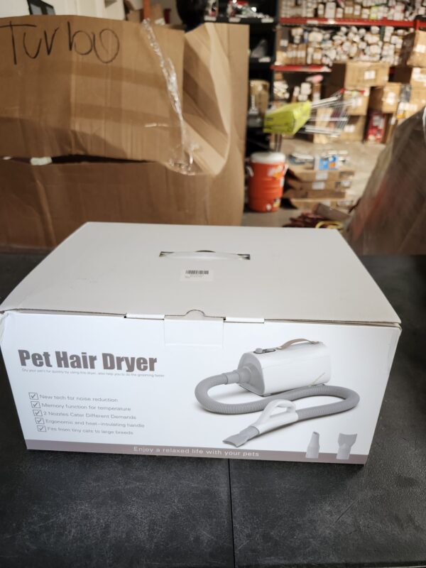 Dog Dryer, Pet Grooming Dryer with High Velocity,Domestic Pet Blow Dryer with Adjustable Temperature and Air Speed,4-in-1 Dog Pet Grooming Dryer for Home | EZ Auction