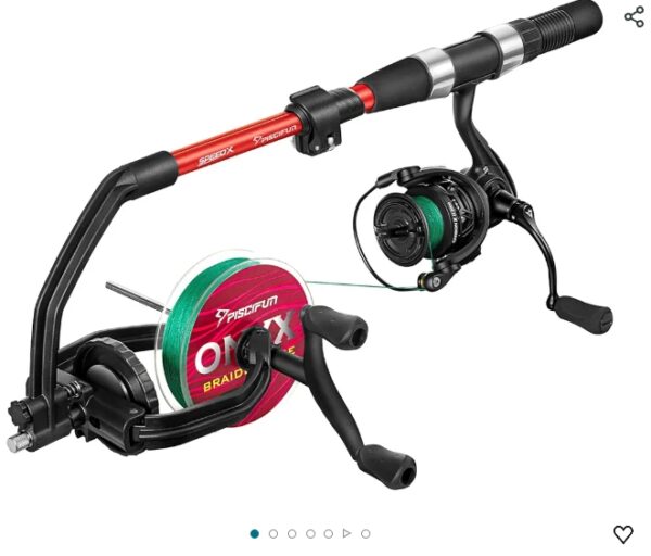 Piscifun Speed X Fishing Line Winder with Unwinding - Spooling Station for Spinning, Cast, and Spincast Reels | EZ Auction