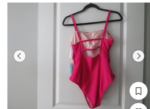 Cupshe womens pink swimsuit one piece size m | EZ Auction