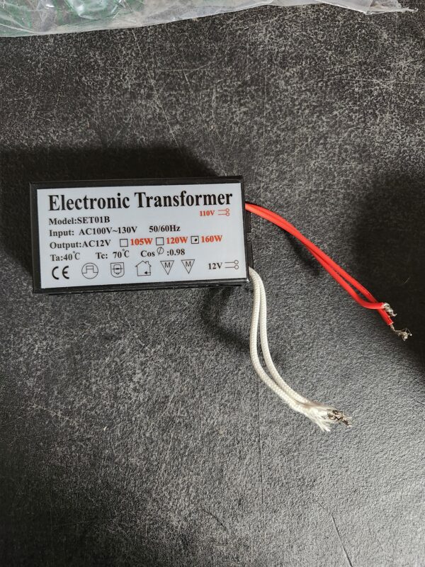 160W Electronic Transformer,AC110V to AC12V Power Supply Electronic Transformer for Halogen Lamp Beads | EZ Auction