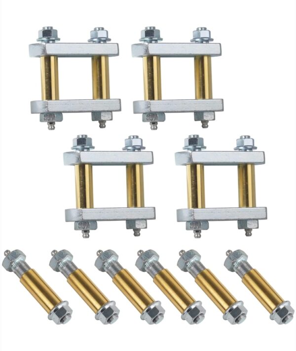 Heavy Duty Shackle Upgrade Kit Compatible with CRE3000 Stock and Equaflex 2.25" Shackles Tandem Axle Truck/Trailers Suspension Kit Replacement UO12-016 | EZ Auction