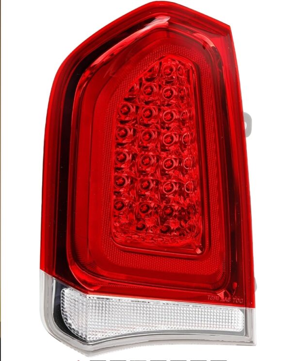 Dasbecan Led Taillight Rear Lamp Assembly Left Side Compatible with Chrysler 300 2015 16 17 18 19 20 21 22 2023 Replace OE# ‎68196290AC 68400290AA 68196291AC Full LED Chrome Bezel Brake Lights | EZ Auction