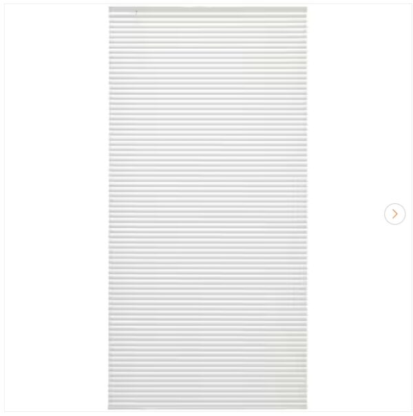 Alabaster Cordless 1 in. 23 in. W x 72 in. L Light Filtering Vinyl Mini Blind | EZ Auction