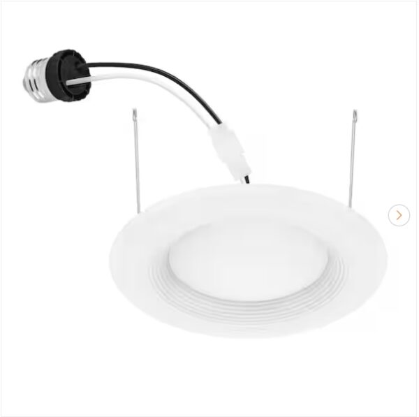 5/6 in. Integrated LED Recessed Retrofit Light Trim 2700K CEC-T20, (4-Pack) | EZ Auction