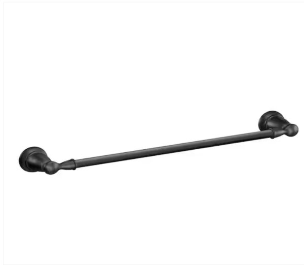 MOEN Banbury 18 in. Towel Bar in Matte Black | EZ Auction