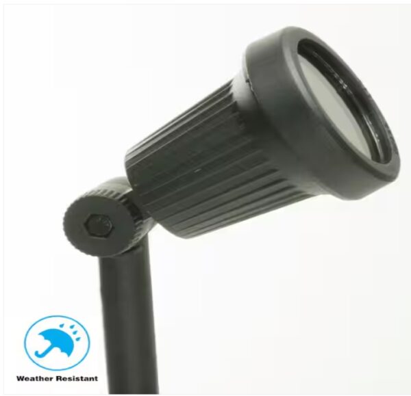 ***THE LIGHT BULB IS BROKEN***Hampton Bay Low Voltage 20-Watt Black Halogen Outdoor Landscape Flood Light | EZ Auction