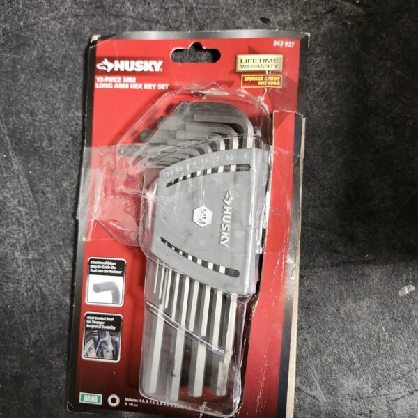 Husky Long Arm Hex Key Set, MM (13-Piece) | EZ Auction