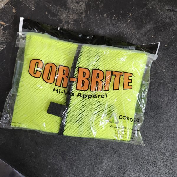 Cordova Lime Green Mesh High Visibility Safety Vest (One Size Fits All) | EZ Auction