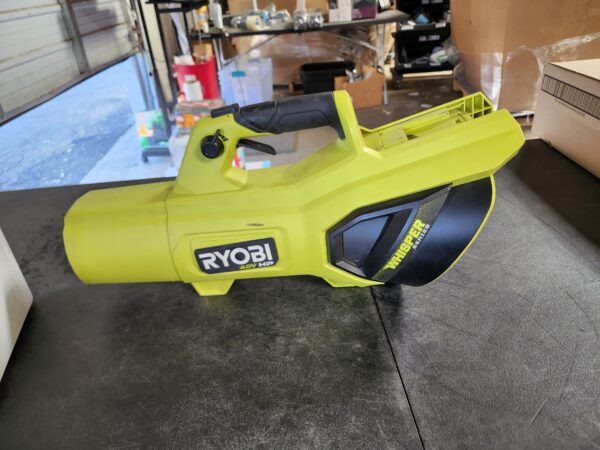 (Tool-Only); Battery and Charger Not Included, GreenRYOBI 40-Volt Lithium-Ion Cordless Variable-Speed 120 MPH 550 CFM Leaf Blowe, RY40LB01B | EZ Auction