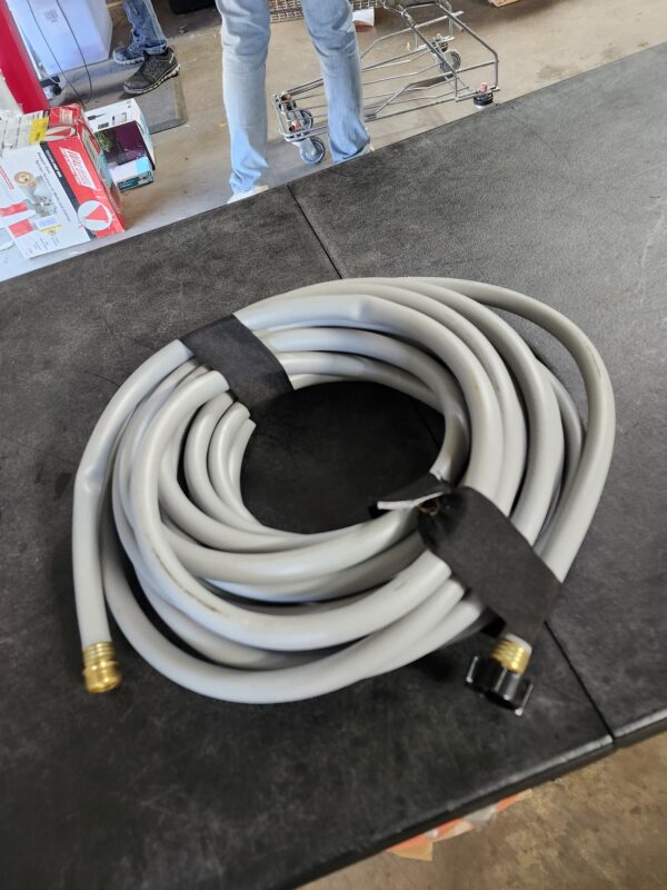 Valterra Flushing Hose for RVs, Campers, Trailers - 1/2" x 25', Gray | EZ Auction