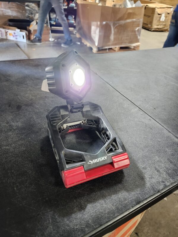 "Husky 1500-Lumens Rechargeable Clamp LED Work Light" | EZ Auction