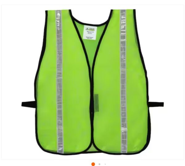 Cordova High Visibility Lime Green Mesh Safety Vest (One Size Fits All) | EZ Auction