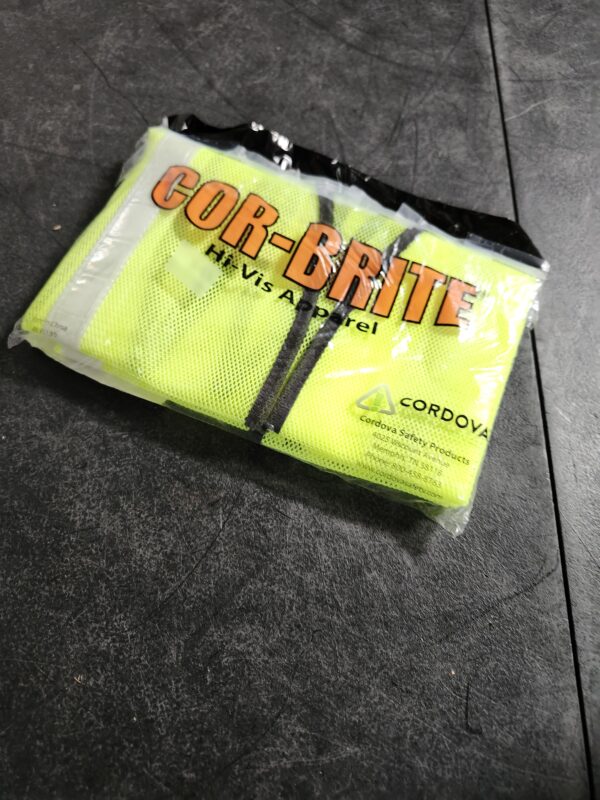 Cordova High Visibility Lime Green Mesh Safety Vest (One Size Fits All) | EZ Auction