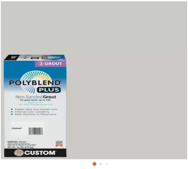 Custom Building Products Polyblend Plus #544 Rolling Fog 10 lb. Unsanded Grout | EZ Auction