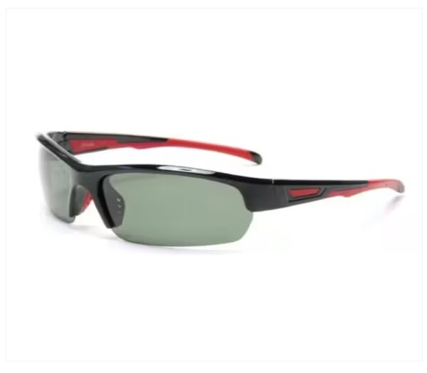 Shadedeye Polarized Sport Black with Red Accent Sunglasses | EZ Auction