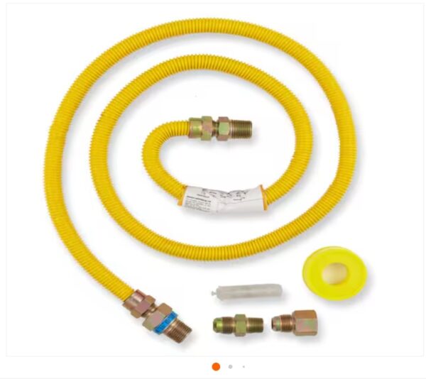 Everbilt 5 ft. Thermal Excess Flow Valve Gas Dryer Connector Kit | EZ Auction