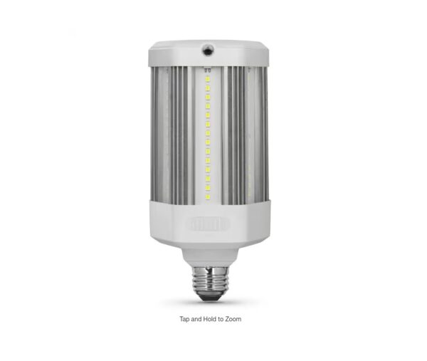 300W Equivalent Corn Cob Motion Activated & Dusk To Dawn High Lumen HID Utility LED Light Bulb Daylight 5000K (1-Bulb) | EZ Auction