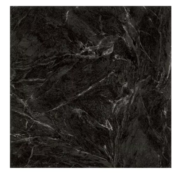 TRAFFICMASTER Black Marble 3 MIL x 12 in. W x 12 in. L Peel and Stick Water Resistant Vinyl Tile Flooring (30 sq. ft./case) | EZ Auction