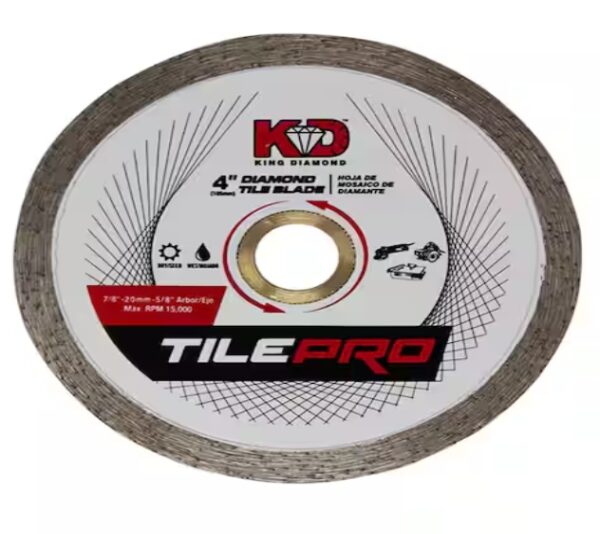 KING DIAMOND 4 in. Diamond Continuous-Rim Circular Saw Blade | EZ Auction