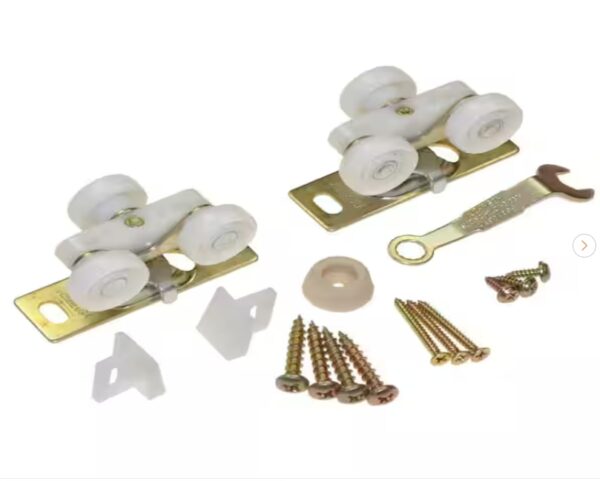 Johnson Hardware 1500 Series Plated Steel Pocket Door Replacement Hardware Set | EZ Auction