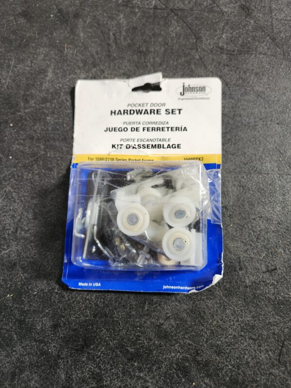 Johnson Hardware 1500 Series Plated Steel Pocket Door Replacement Hardware Set | EZ Auction