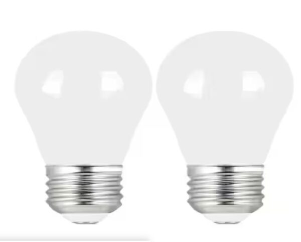 Feit Electric 40-Watt Equivalent A15 Dimmable Filament CEC 90+ CRI White Glass LED Ceiling Fan Light Bulb, Bright White 3000K (2-Pack) | EZ Auction