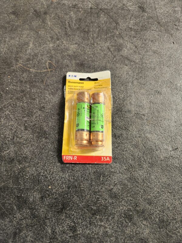 Cooper Bussmann FRN Series 35 Amp Brass Time-Delay Fuse Cartridges (2-Pack) | EZ Auction