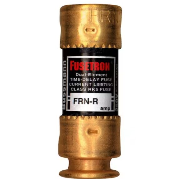 Cooper Bussmann FRN Series 60 Amp Brass Time-Delay Fuse Cartridges (2-Pack) | EZ Auction