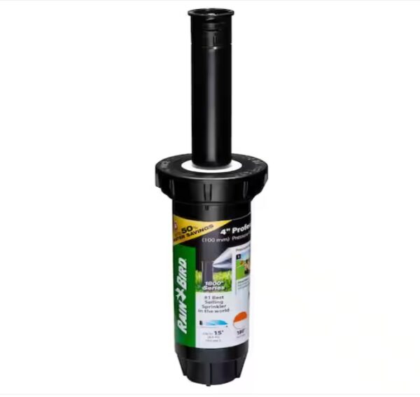 Rain Bird 1800 Series 4 in. Pop-Up Dual Spray PRS Sprinkler, Half Circle Pattern, Adjustable 8-15 ft. | EZ Auction