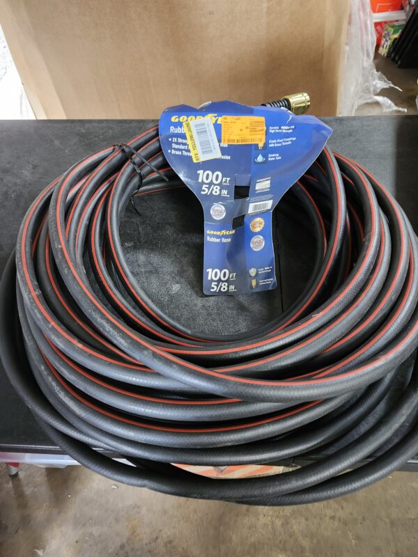 Goodyear MAXLite 5/8 in. x 100 ft. Premium Duty Rubber plus Water Hose | EZ Auction