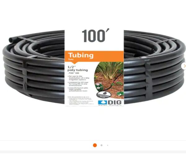 DIG 1/2 in. (0.700 O.D.) x 100 ft. Poly Drip Tubing | EZ Auction