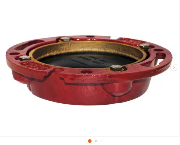 *** USED *** Oatey 4 in. Cast Iron Closed Toilet Flange with Test Cap | EZ Auction