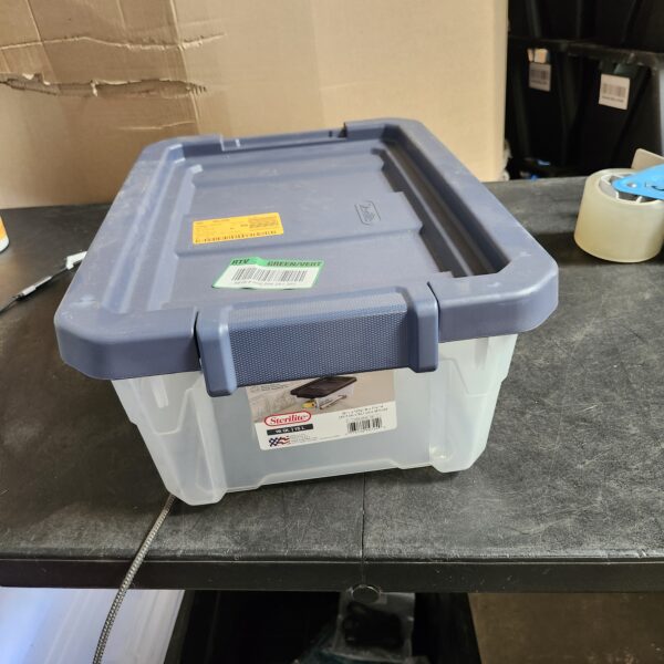 "Sterilite 16-Qt. Stacker Box - Ink Lid" | EZ Auction