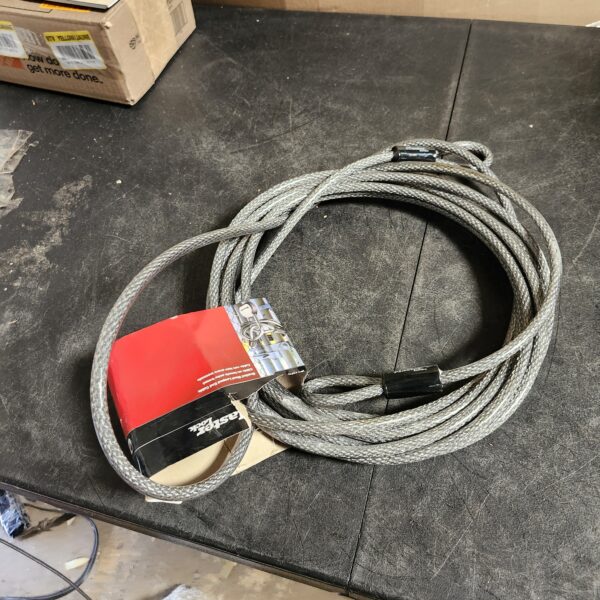 "Master Lock Steel Cable with Looped Ends, 30 ft. Long" | EZ Auction