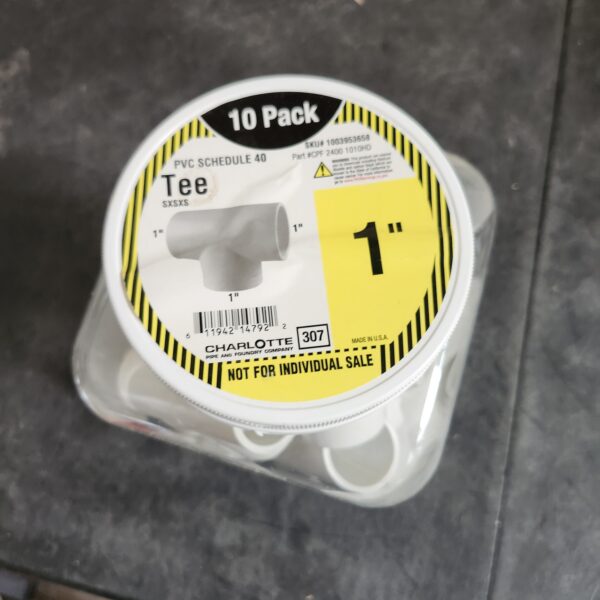 402 Series PVC Pipe Fitting - Tee - Schedule 40 (White) - 1/2" (SOC x SOC x FIPT) 10 PCS/High-Flow Capacity/Plumbing, Irrigation, Pool, Spa, DIY Projects/NSF Certified (402-005) | EZ Auction