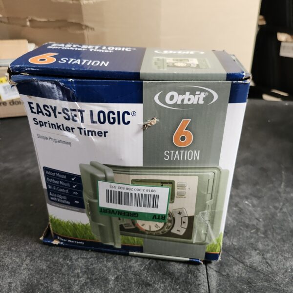 "Orbit 6-Station Easy-Set Logic Indoor/Outdoor Sprinkler Timer" | EZ Auction