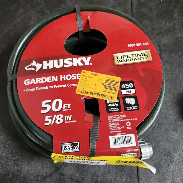 "Husky 5/8 in. Dia x 50 ft. Heavy-Duty Hose" | EZ Auction